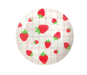 Fort Collins Strawberry Plaid Plate