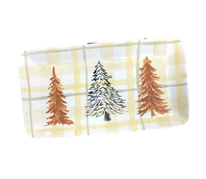 Fort Collins Pines And Plaid Platter