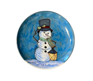 Fort Collins Rustic Glazed Snowman