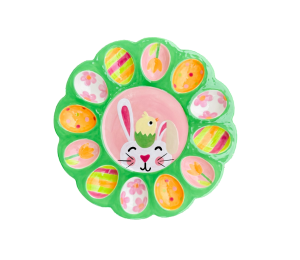 Fort Collins Easter Sherbet Egg Plate