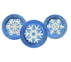 Fort Collins Paper Snowflake Plate